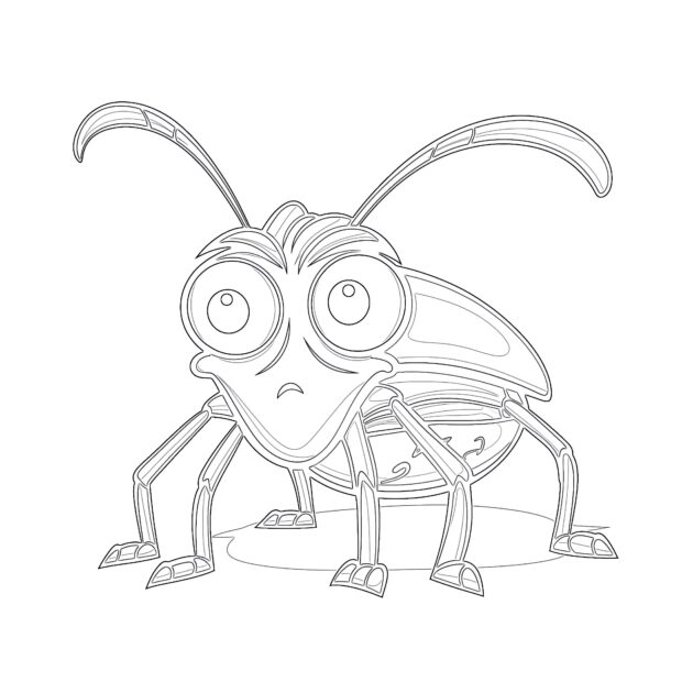 Online Coloring Free Bug Coloring Pages Coloring Pages Mimi Panda