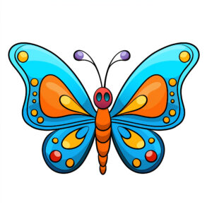 Butterfly on Flowers Coloring Page | Coloring Pages Mimi Panda