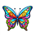 Páginas para Colorear de Mariposas Imprimibles Gratis 2 2