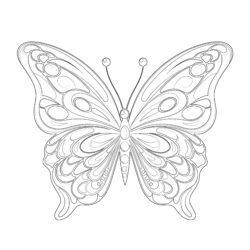 Free Butterfly Printable Coloring Pages - Printable Coloring page