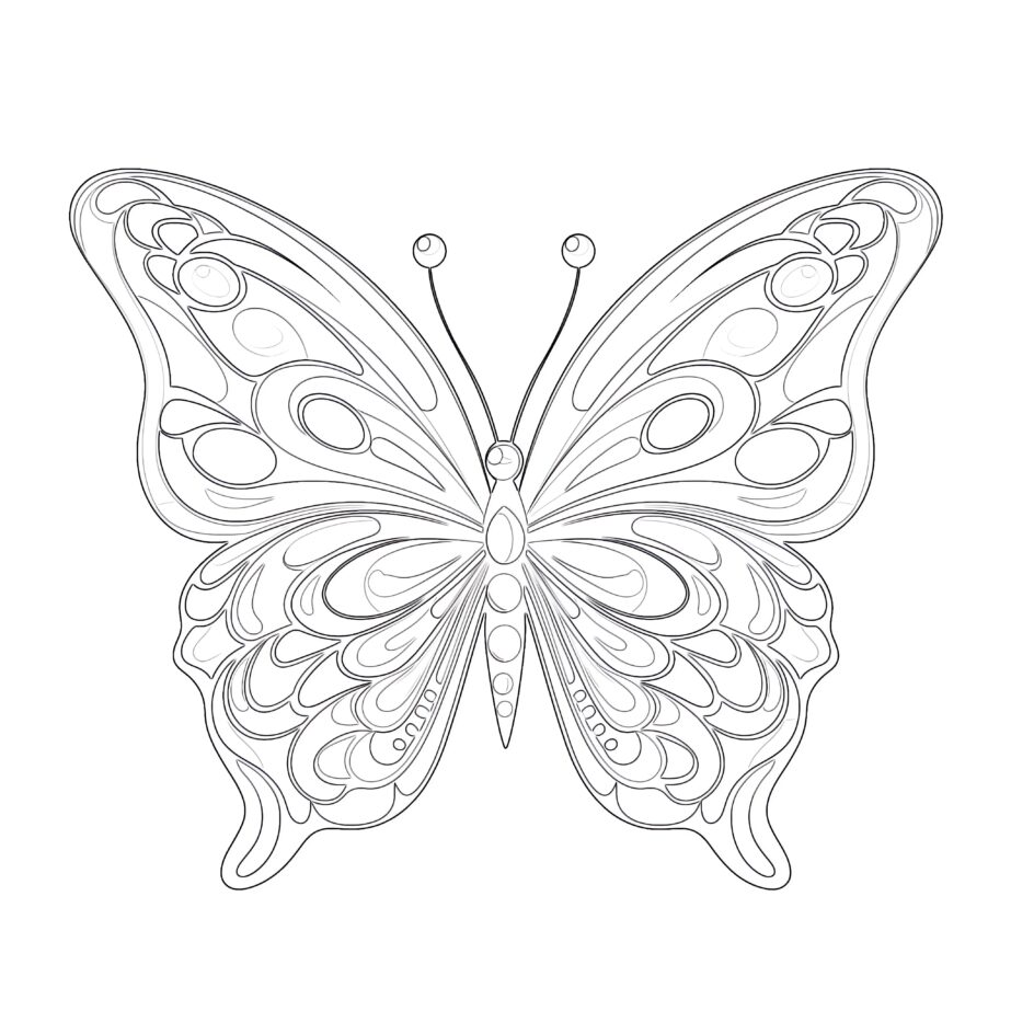 Free Butterfly Printable Coloring Pages