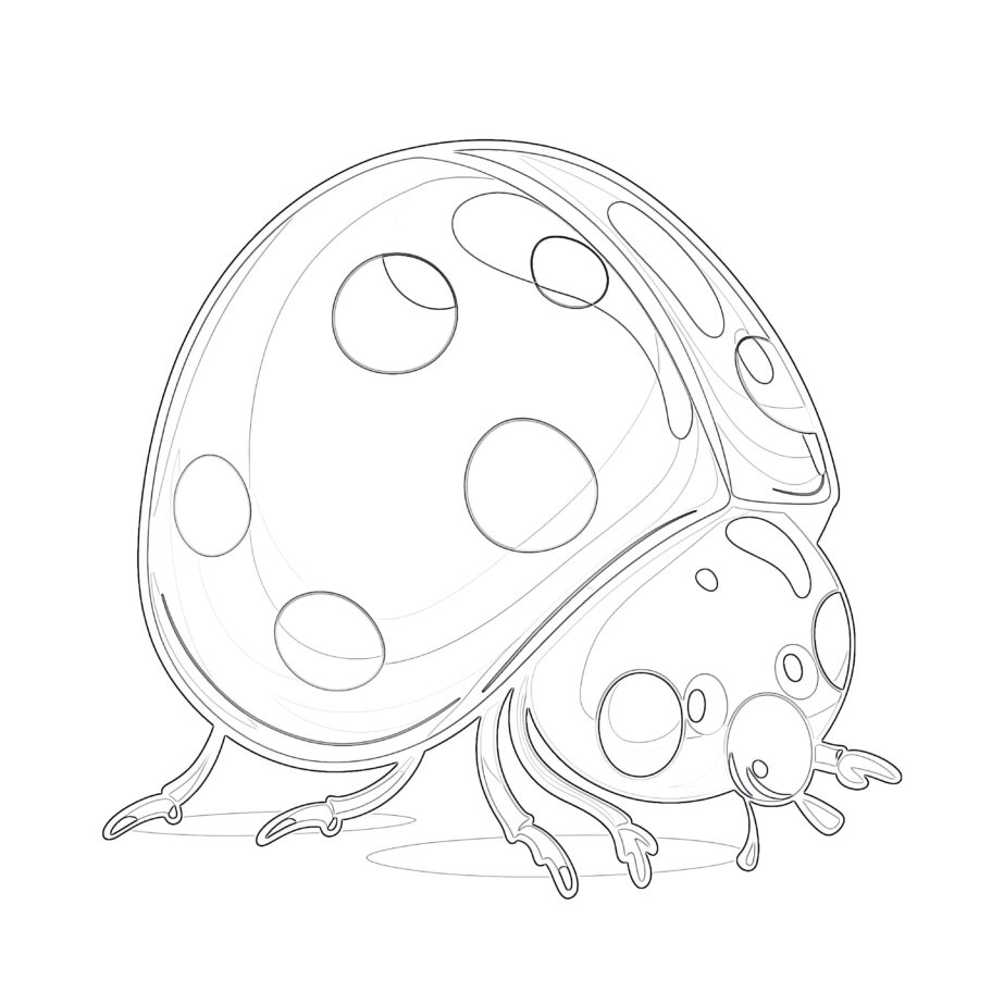 Free Coloring Pages Ladybug