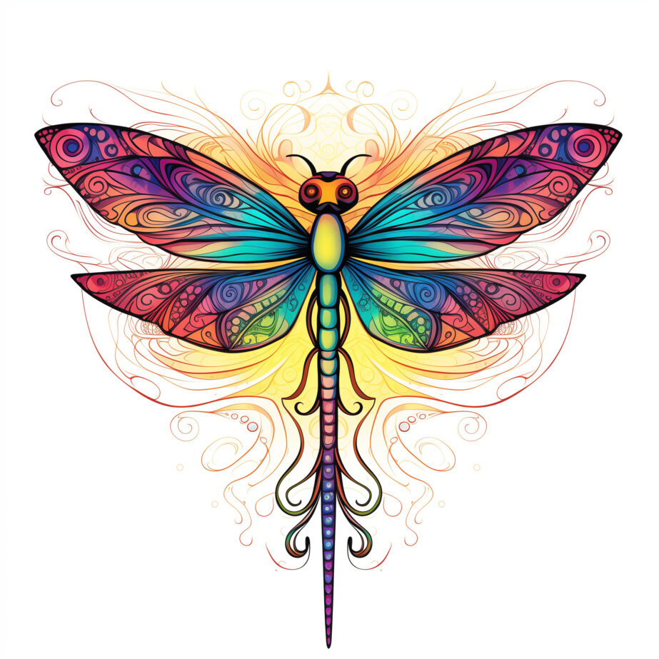 Free Dragonfly Coloring Pages For Adults 2Original image