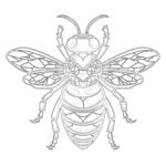 Dibujos Para Colorear de Abejas de la Miel