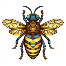 Free Honey Bee Coloring Pages - Origin image