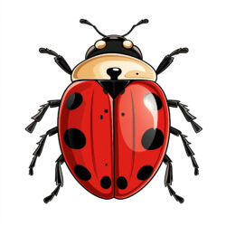 Free Lady Bug Coloring Pages - Origin image