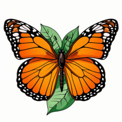 Free Monarch Butterfly Coloring Pages - Origin image