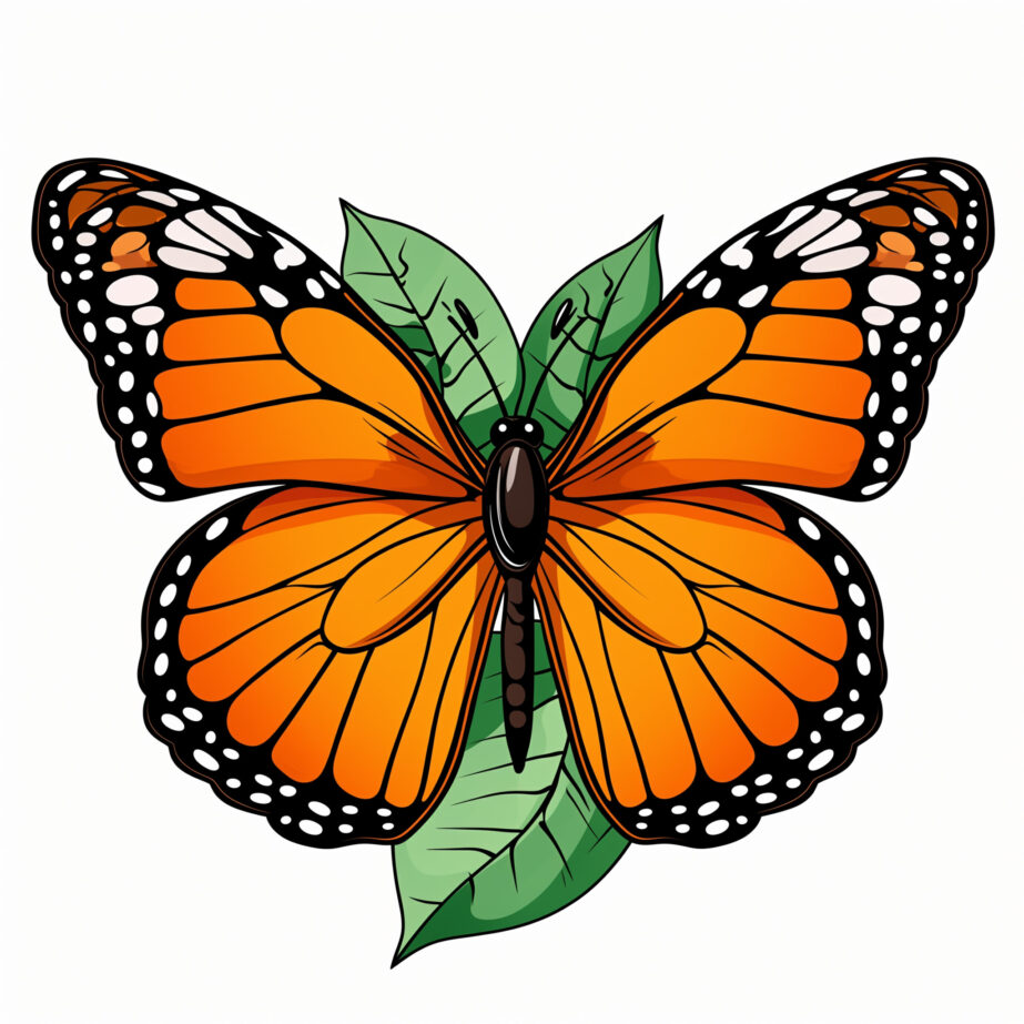 Free Monarch Butterfly Coloring Pages 2