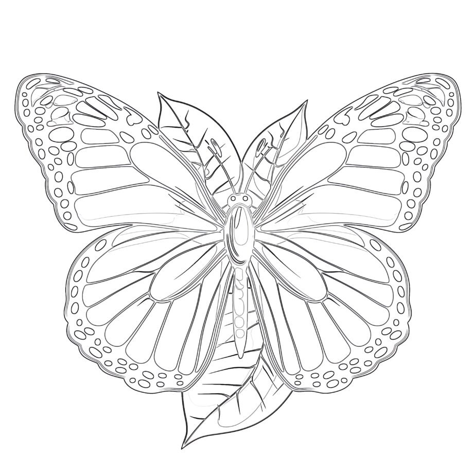 Free Monarch Butterfly Coloring Pages