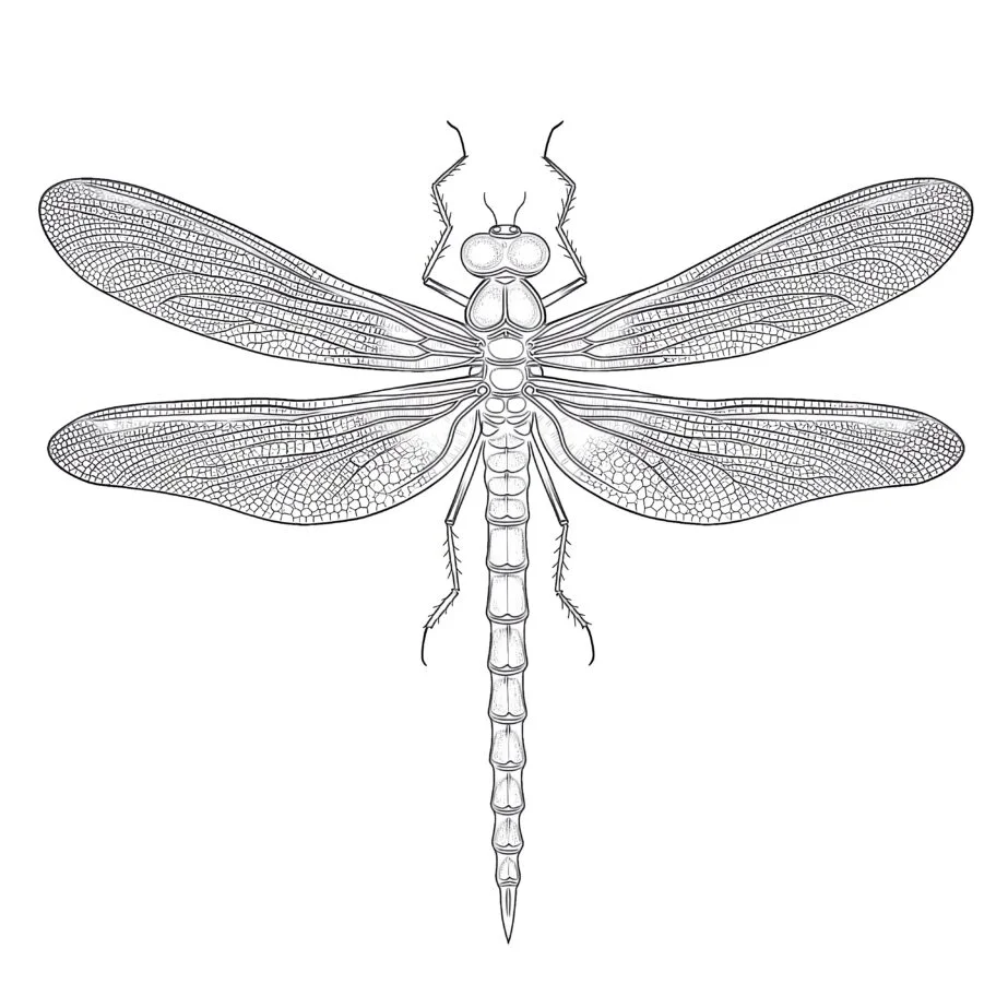 Free Printable Dragonfly Coloring Pages
