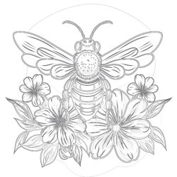 Free Printable Honey Bee Coloring Pages - Printable Coloring page