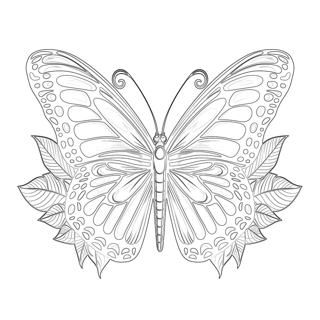 Free Printable Monarch Butterfly Coloring Pages Coloring Pages Mimi Panda