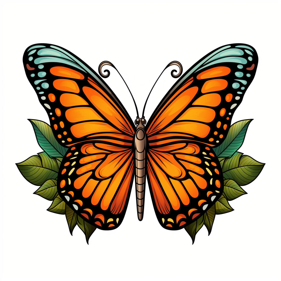 Free Printable Monarch Butterfly Coloring Pages 2Original image