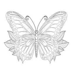 Papillon Monarque à Imprimer Gratuitement Pages à Colorier - Page de coloriage imprimable