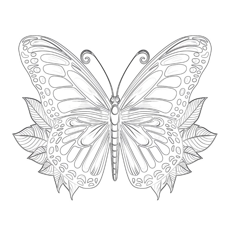 Free Printable Monarch Butterfly Coloring Pages | Coloring Pages Mimi Panda