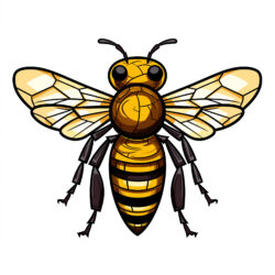 Honey Bee Coloring Pages Printable - Origin image