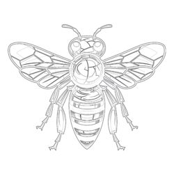 Honey Bee Coloring Pages Printable - Printable Coloring page
