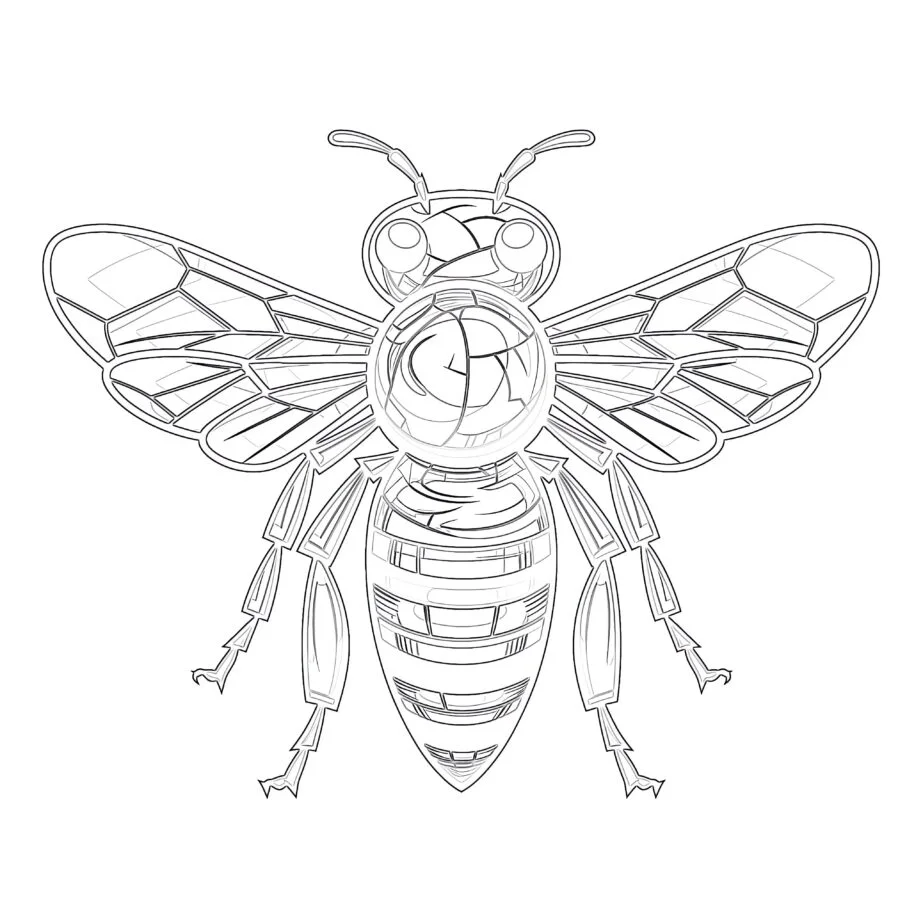 Honigbienen-Malvorlagen zum Ausdrucken