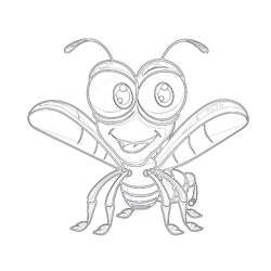 Insect Coloring Page - Printable Coloring page