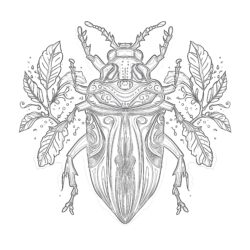Insect Coloring Pages For Adults - Printable Coloring page