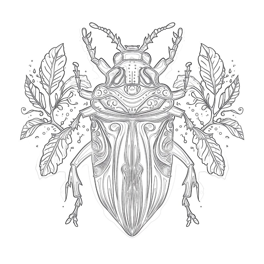 Insect Coloring Pages For Adults