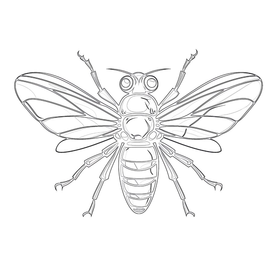 Insect Coloring Pages Printable