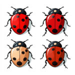 Lady Bugs Coloring Pages 2