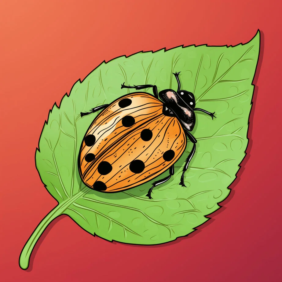 Page de Coloriage de la Coccinelle à Imprimer 2