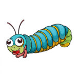 Larva Coloring Pages 2 2