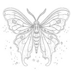 Luna Moth Coloring Page