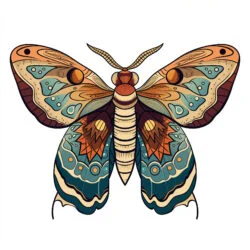 Moth Coloring Page - Origin image