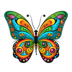 Print Butterfly Coloring Pages - Origin image