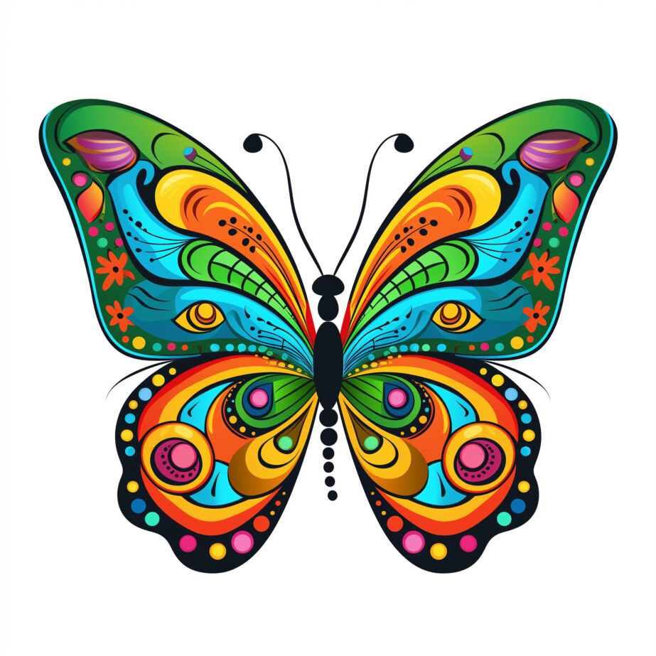 Print Butterfly Coloring Pages 2