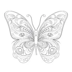 Print Butterfly Coloring Pages - Printable Coloring page