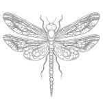 Printable Dragonfly Coloring Pages For Adults