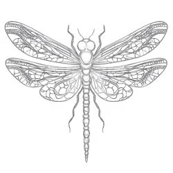 Printable Dragonfly Coloring Pages For Adults - Printable Coloring page