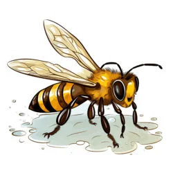 Realistic Bee Coloring Pages - Origin image