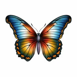 Mariposa Realista Páginas Para Colorear - Imagen de origen