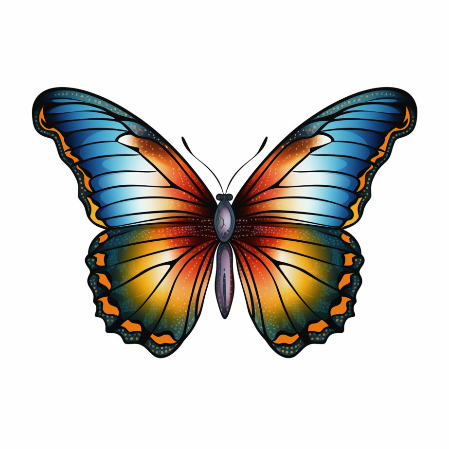 Realistic Butterfly Coloring Pages 2Original image