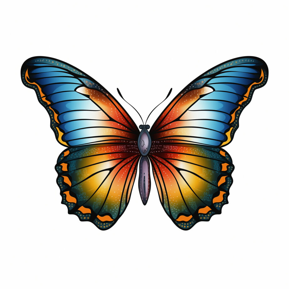 Realistic Butterfly Coloring Pages 2