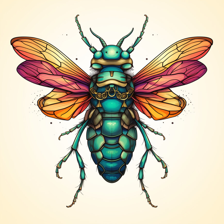Realistic Insect Coloring Pages 2Original image