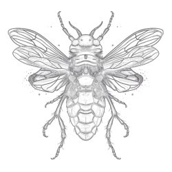 Realistic Insect Coloring Pages - Printable Coloring page