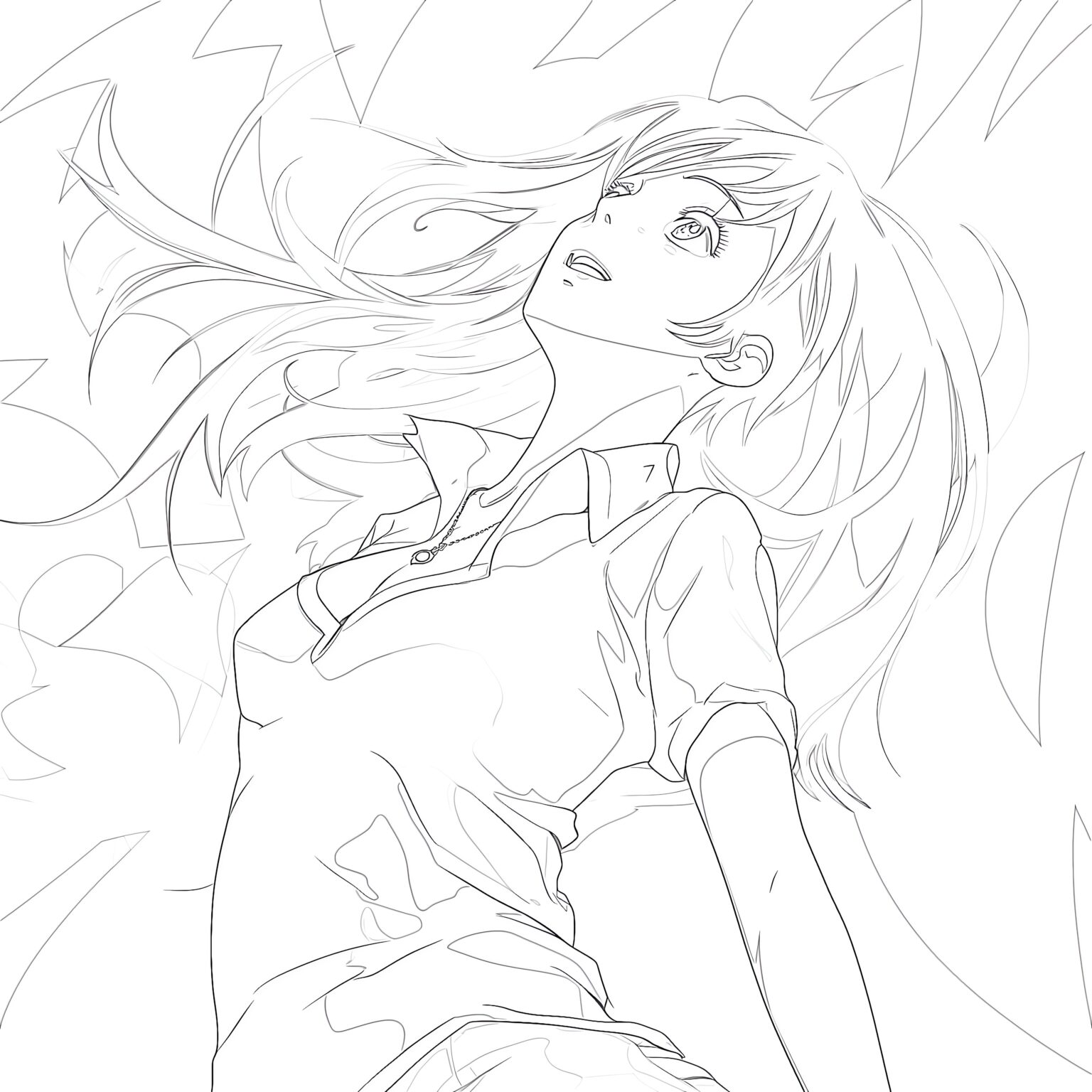 Anime Coloring Pages Free Printable Coloring Pages Mimi Panda