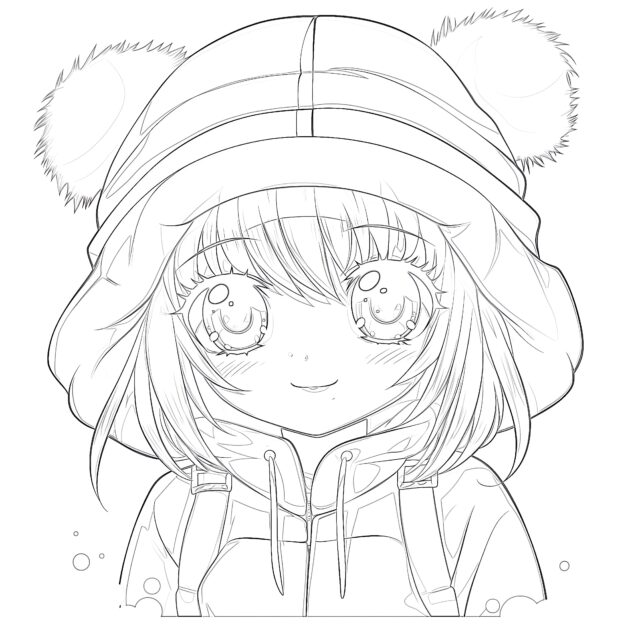 Anime Coloring Sheets Free | Coloring Pages Mimi Panda