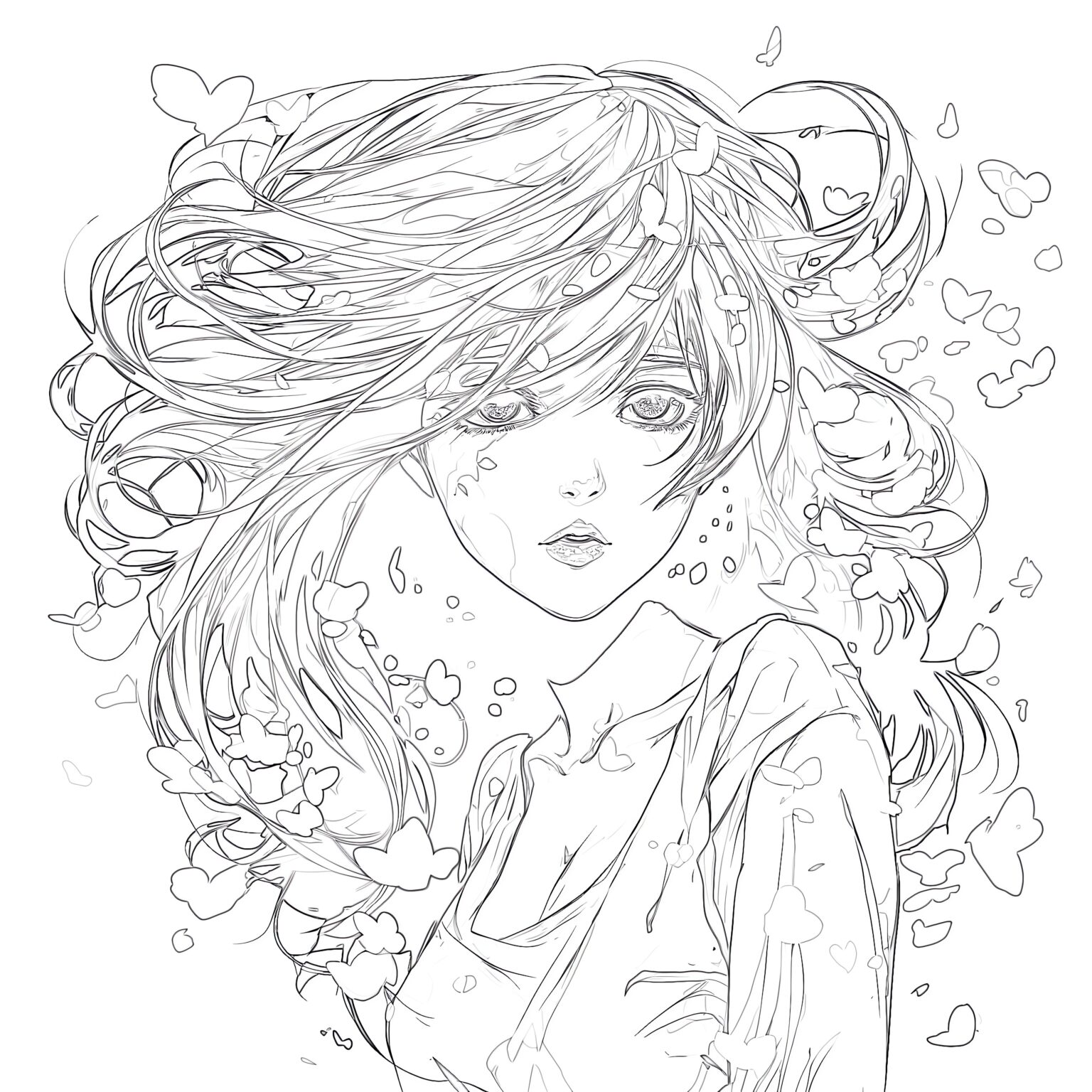 Anime Colouring Book For Adults | Coloring Pages Mimi Panda
