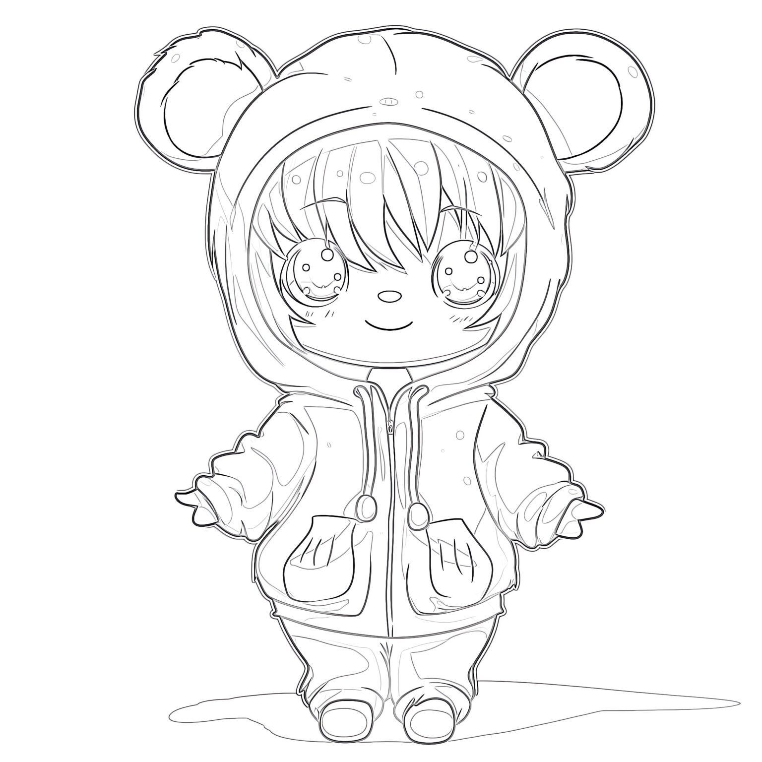 Anime Colouring In Sheets Coloring Pages Mimi Panda