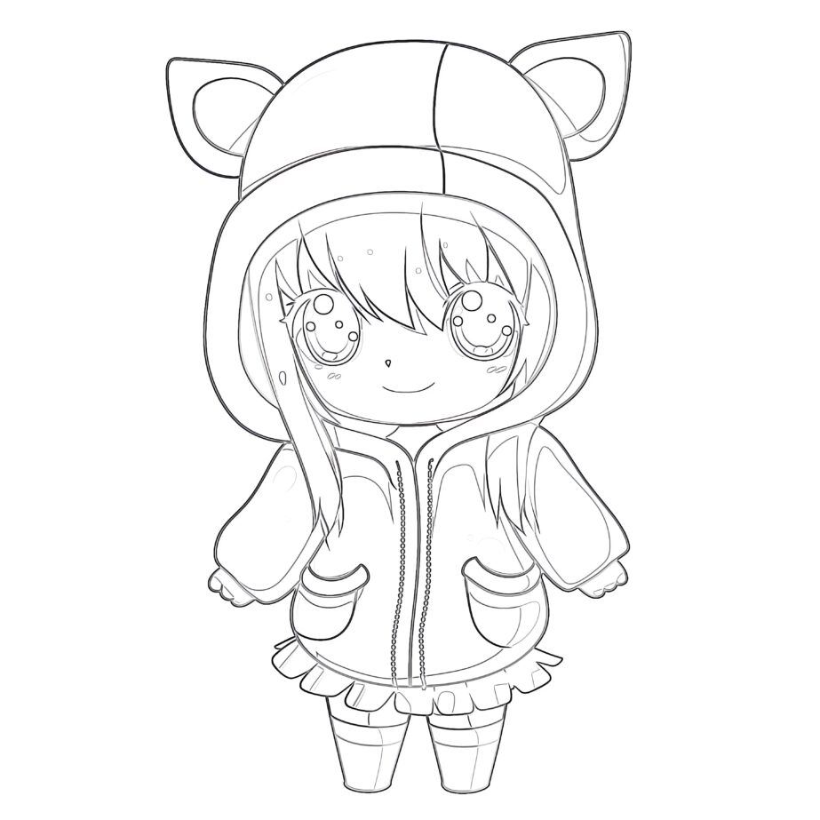 Anime Colouring Pages Free | Coloring Pages Mimi Panda