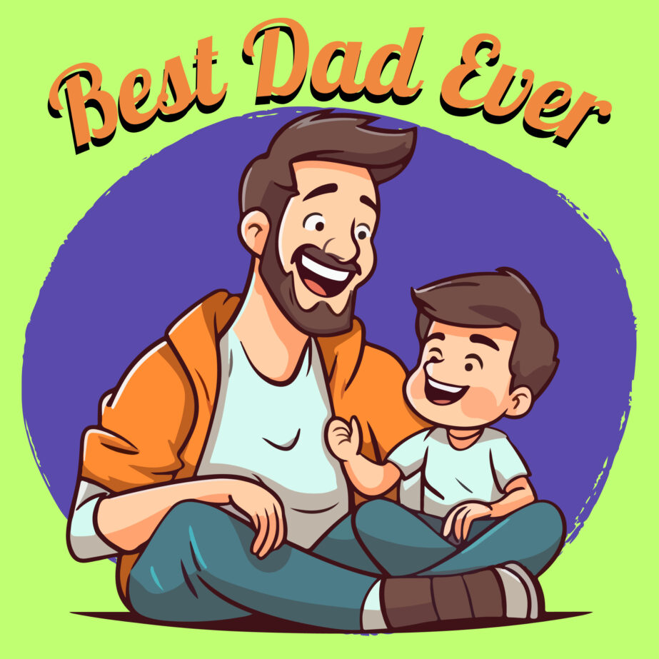 Best Dad Ever Coloring Page Free 2