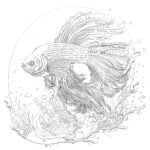 Beta Fish Coloring Pages