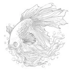 Pages à colorier Betta